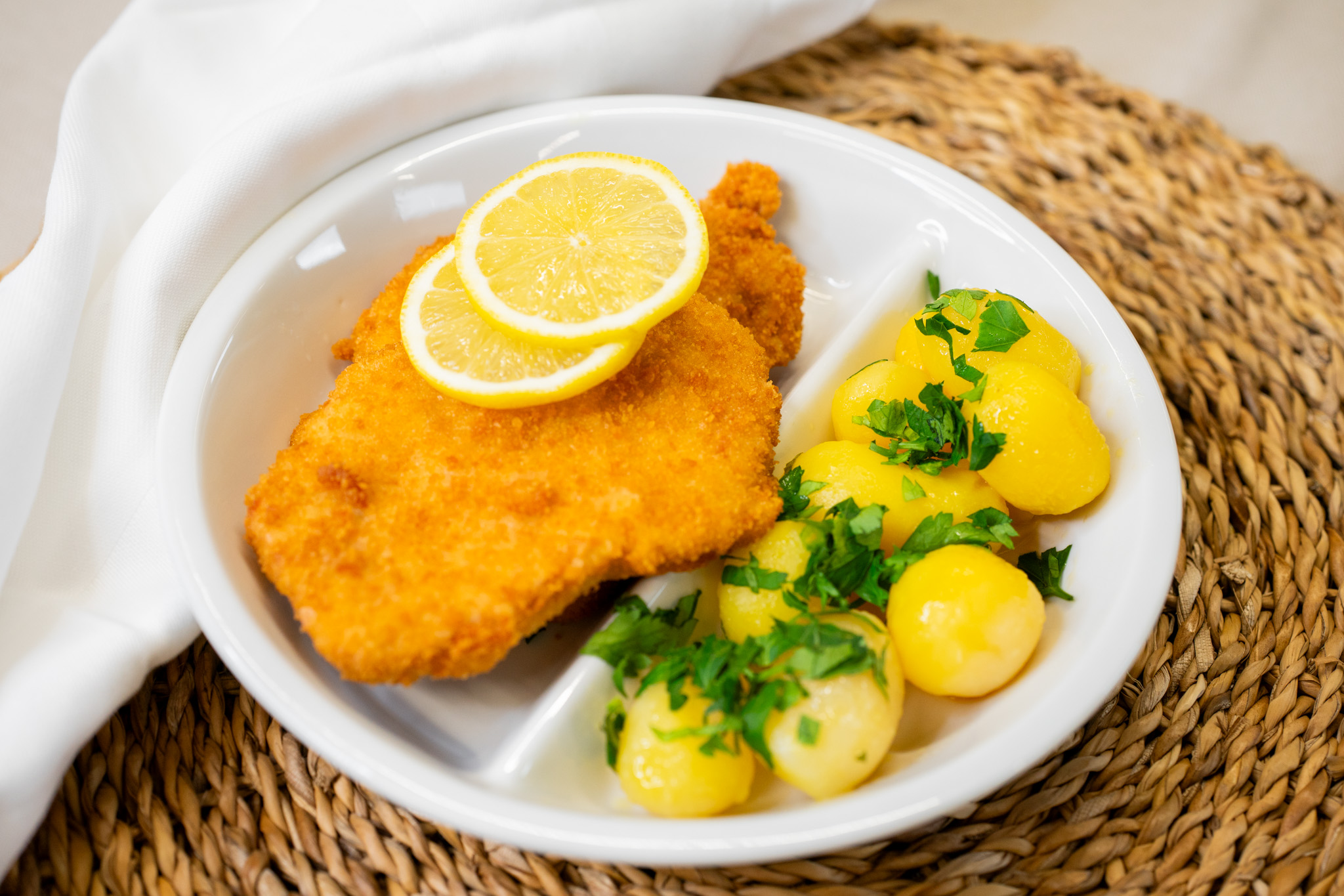 Schnitzel mit Kartoffel